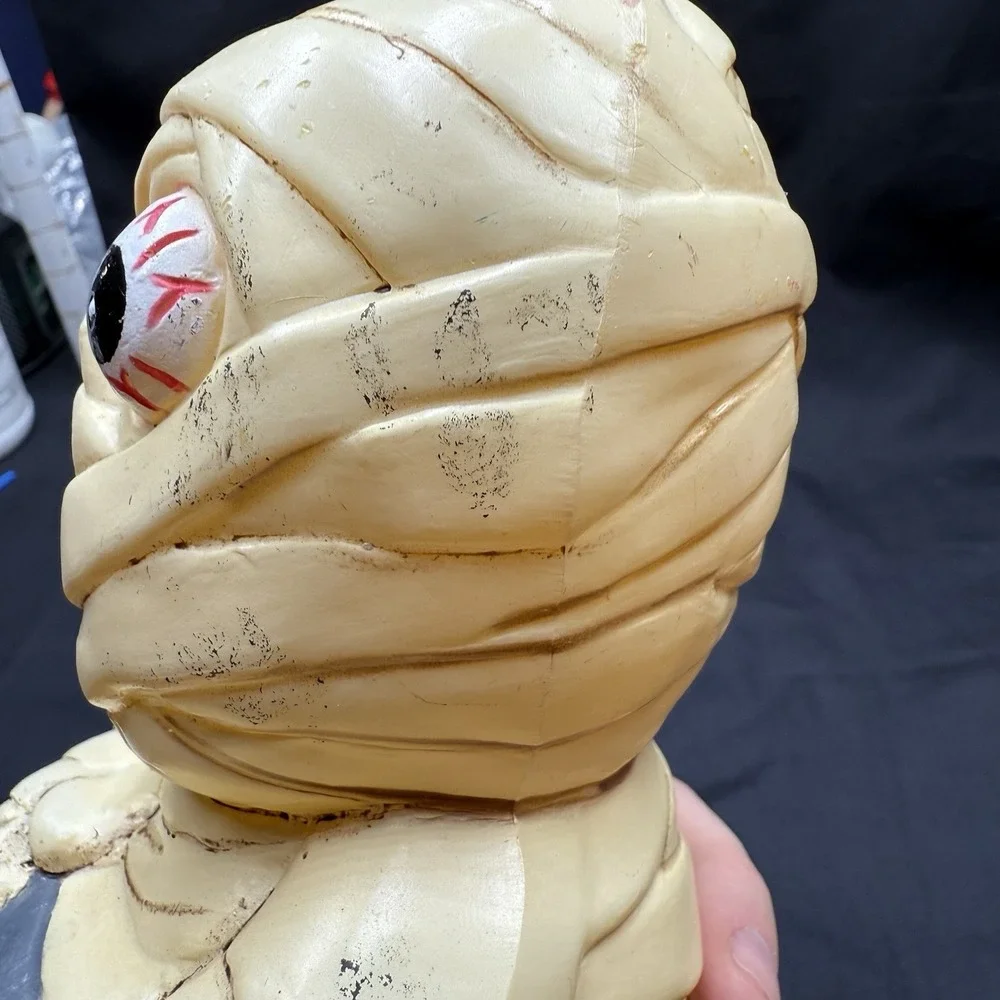 Vintage Halloween Blow Mold Mummy Monster 9
